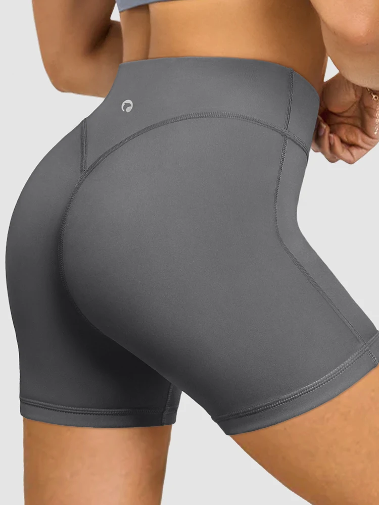 Summer Women's High-Waist Breathable Yoga Shorts High Elastic Running Tights Leggings Cycling Workout Gym Sports Shorts