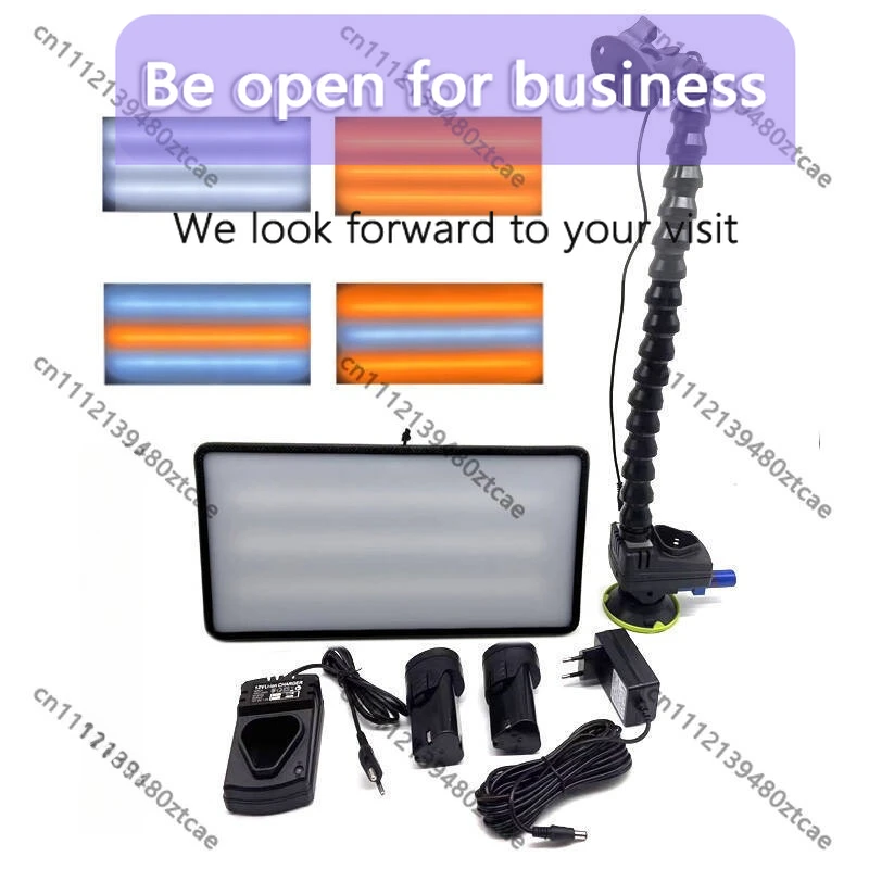 6‑Color Mini Battery Leveling Light Dimmable Auto Dent Inspection Tool No Paint Damage