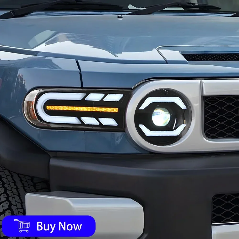 

Для Toyota FJ Cruiser 2007-2017 автомобильный светильник, светодиодные автомобильные фары в сборе, обновление RS Design, динамическая сигнальная лампа, горячая распродажа, аксессуары