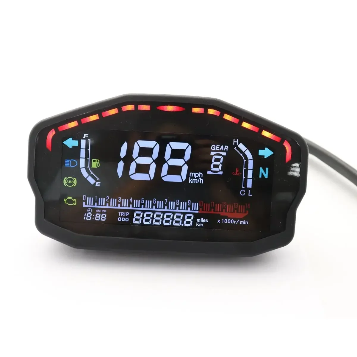 

Motorcycle meter, modified LCD liquid crystal meter for Ducati, speed mileage modified meter