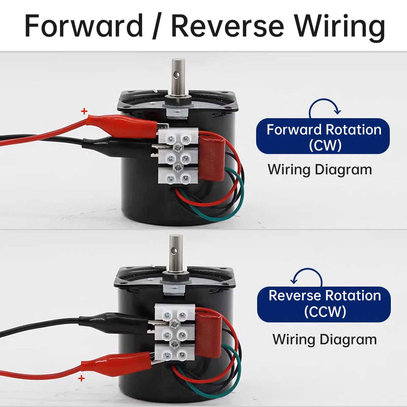 1pcs 60KTYZ Synchronous Gear Motor AC 220V 2.5-80RPM CW/CCW High Torque Permanent Magnet Micro Electric Motor