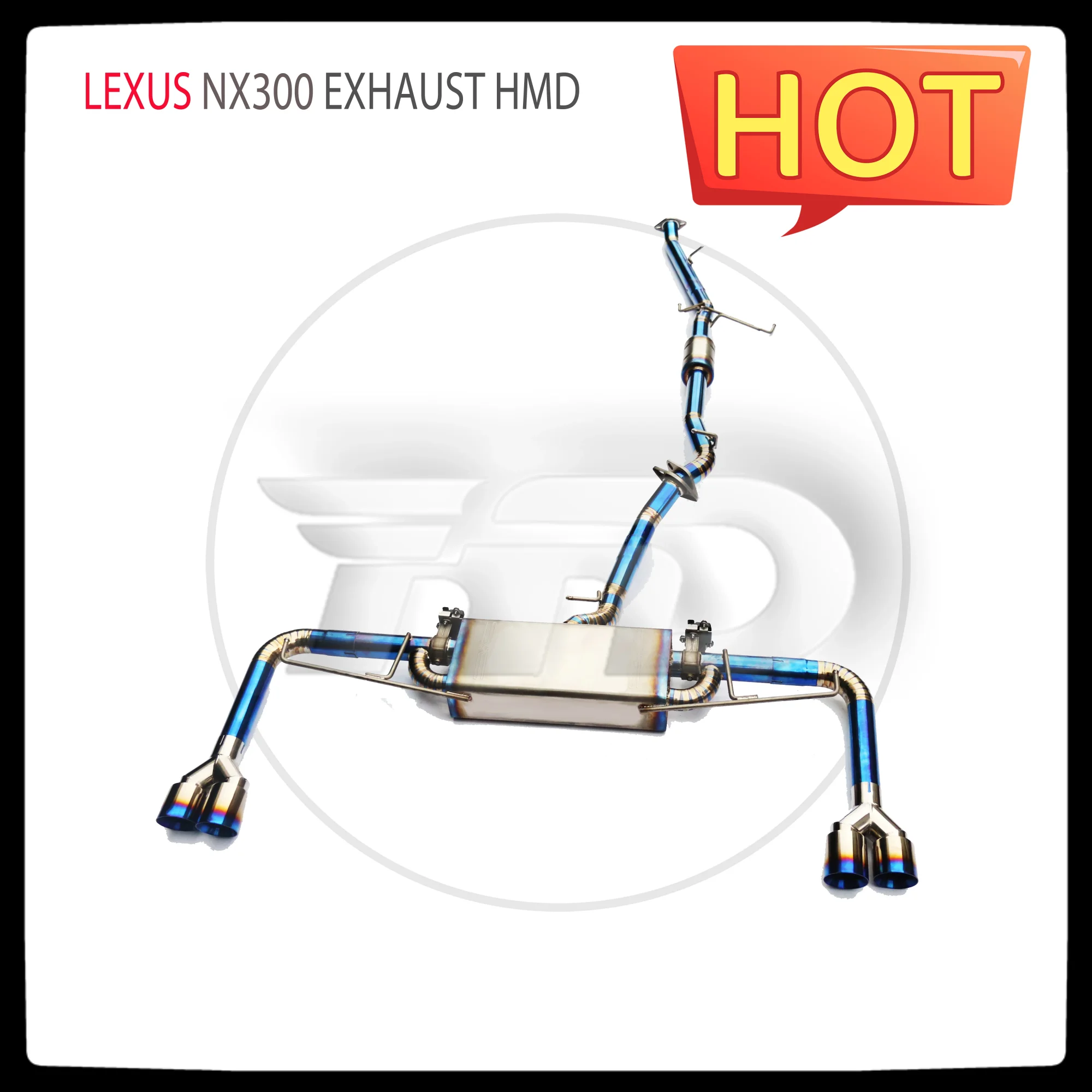 

HMD Titanium Alloy Exhaust System Performance Catback for Lexus NX300 Auto Modification Electronic Valve Muffler