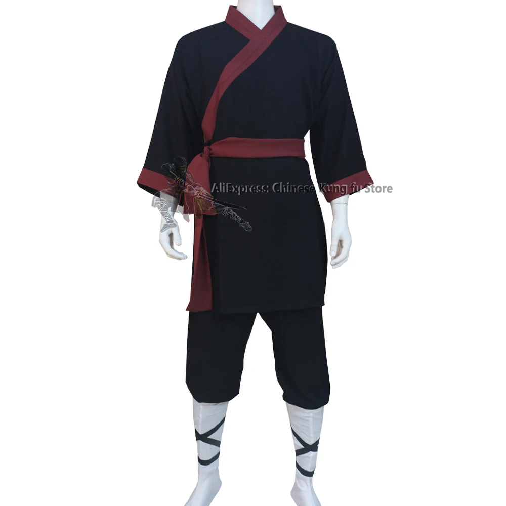 

Custom Tailor Shaolin Kung fu Uniform Buddhist Monk Meditation Robe Sets Martial arts Tai Chi Suits