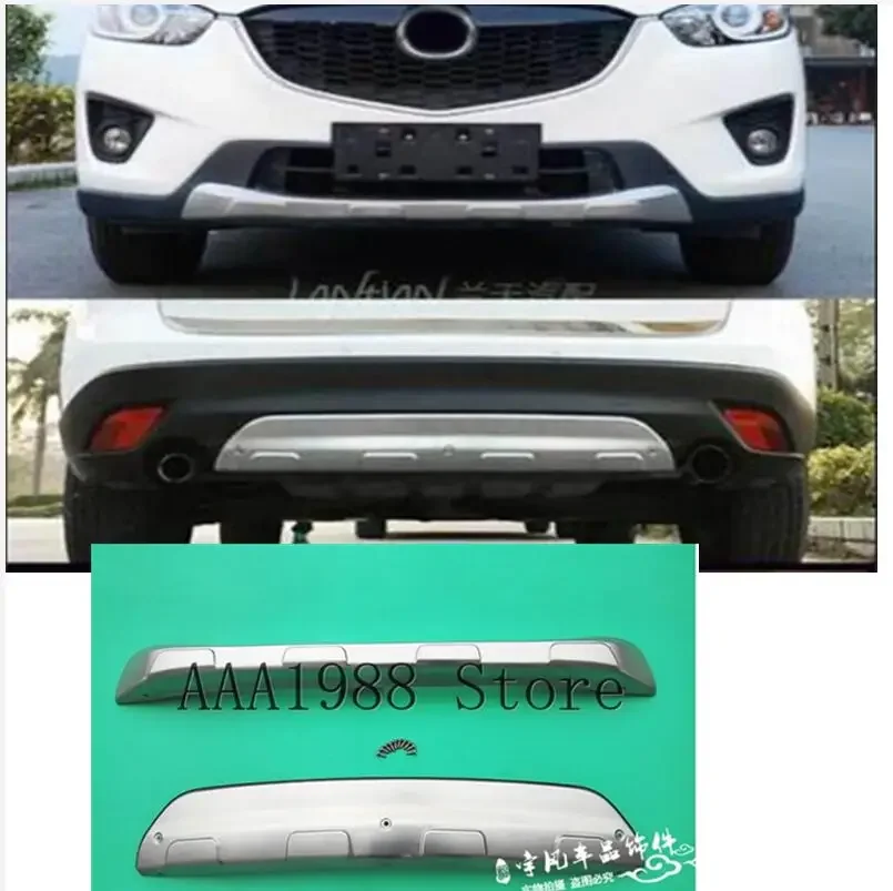 

Stainless steel for Mazda CX-5 CX5 2012 2013 2014 2015 2016 Front and Rear Bumper Skid Protector Plate cover year