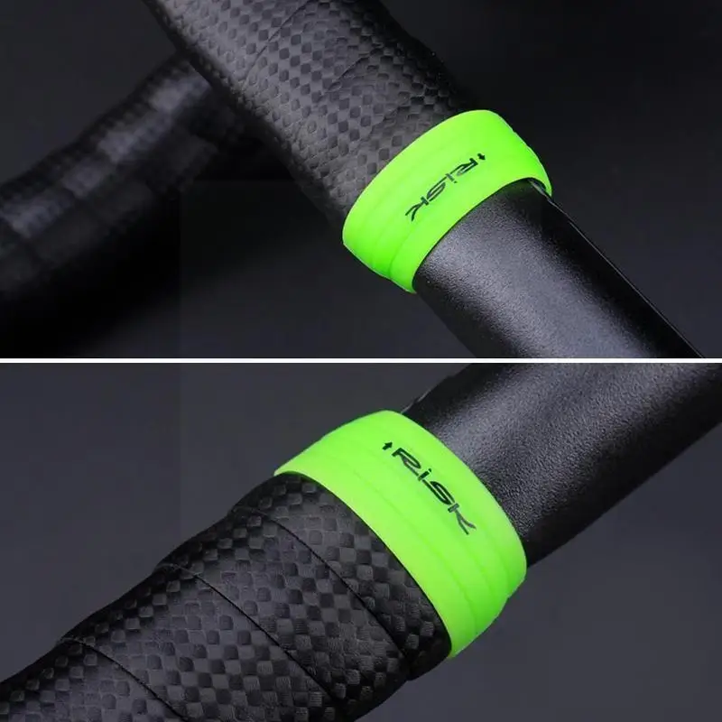 Anti-skip Bicycle Handlebar Tape Road Bike Fixing Belt Pcover Plug Sleeve Bar K1R2 Bend Winding Non Sleeve Waterproof Strap G7O2