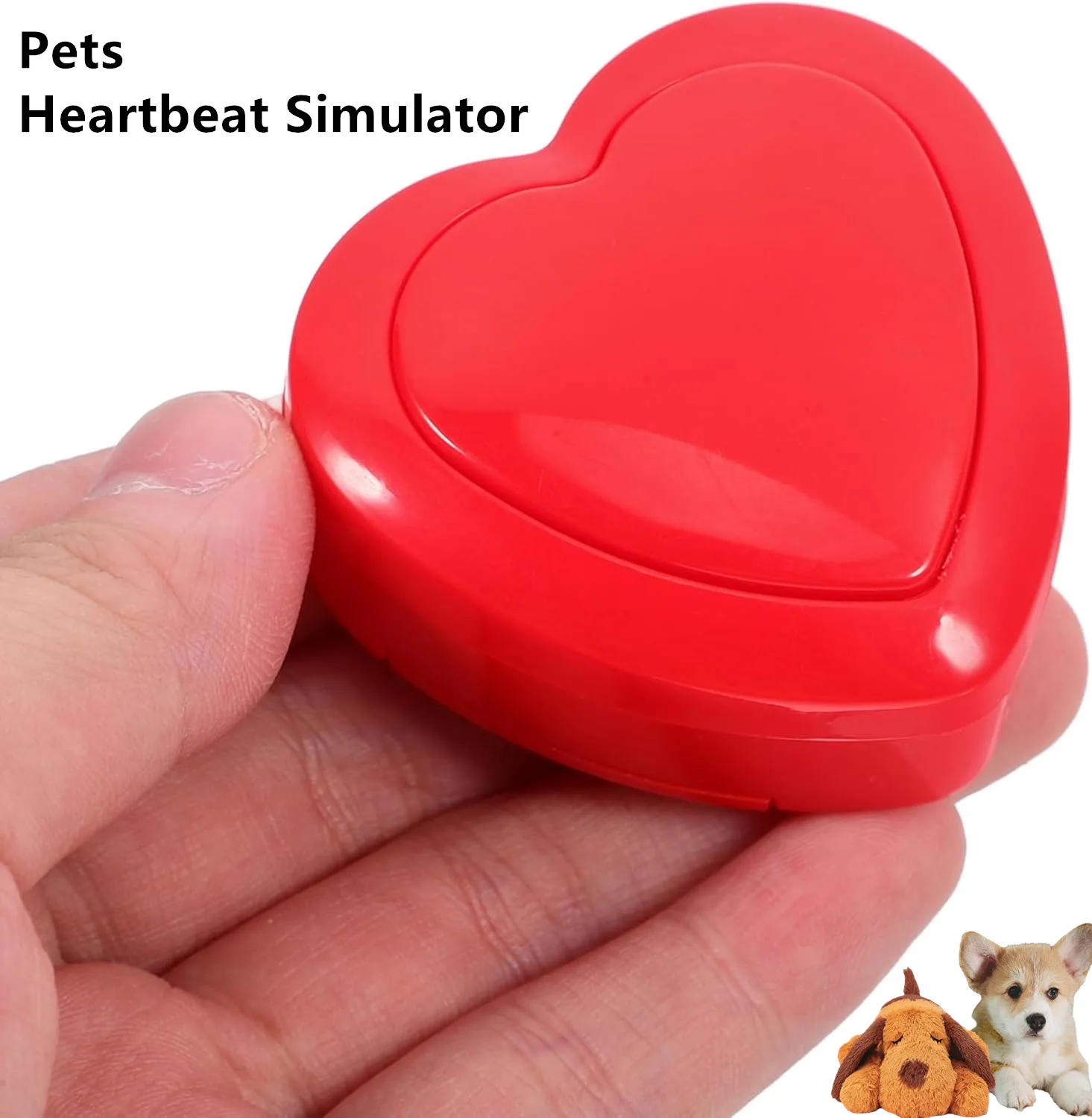 50Pcs/Lot Pet Accessories Heartbeat Toy for Puppy Companion Sleep Toy Pet Heartbeat Box Pet Plush Toy Training Play Aid Relief