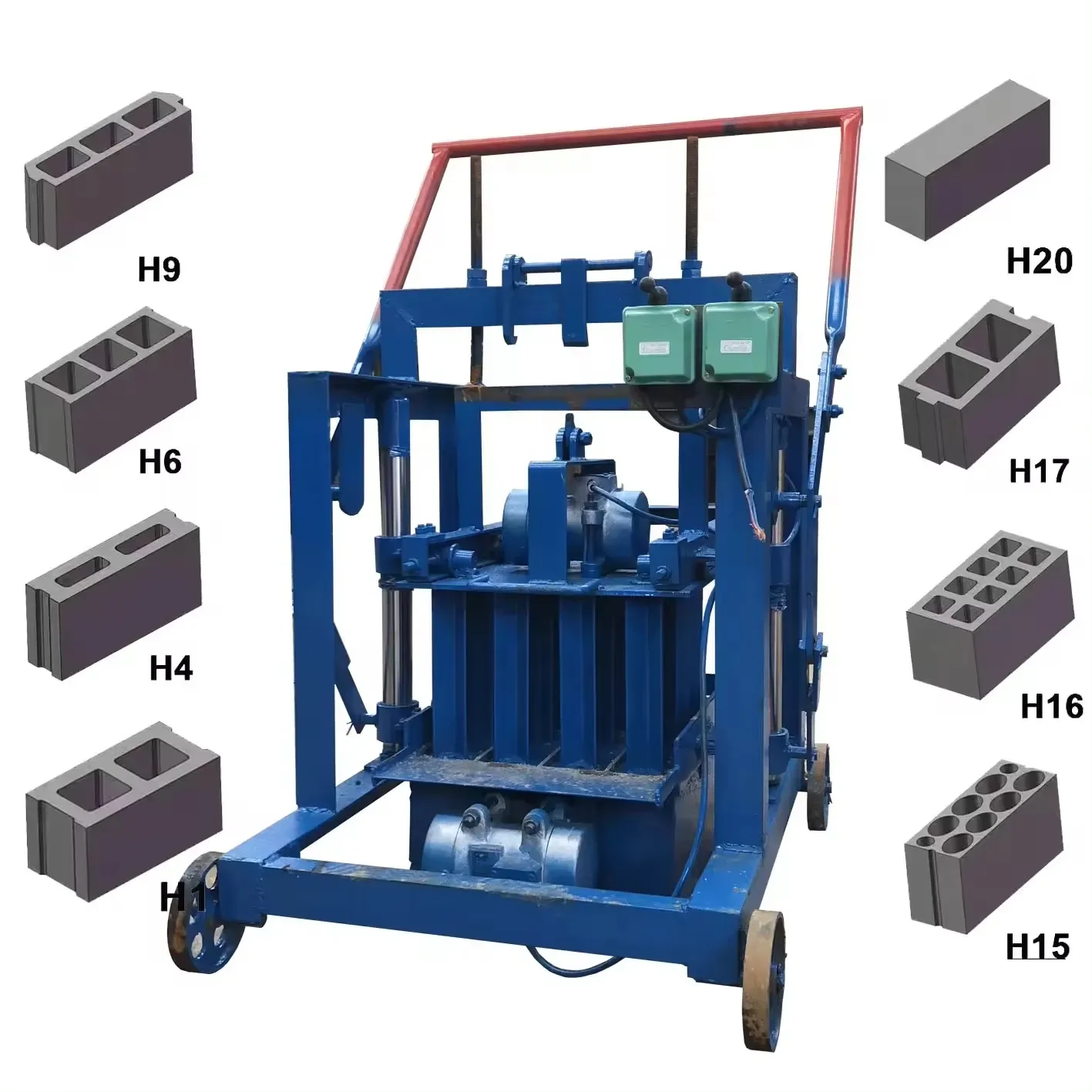 Automatic Hollow Concrete Interlocking Brick Making Machine Solid Block Molding Machinery for Construction Site Building