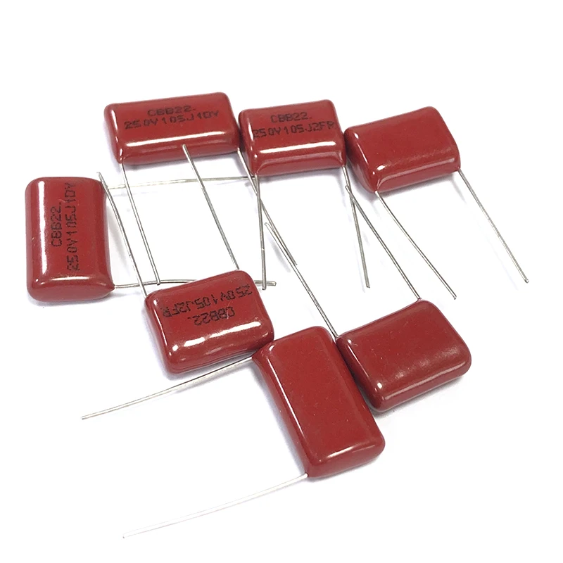 10pcs CBB Polypropylene Film Capacitor 250v 103J 104J 105J 125J 154J 155J 205J 225J 473J 474J 475J 684J 100nF 0.1uF 1uF 2.2uF