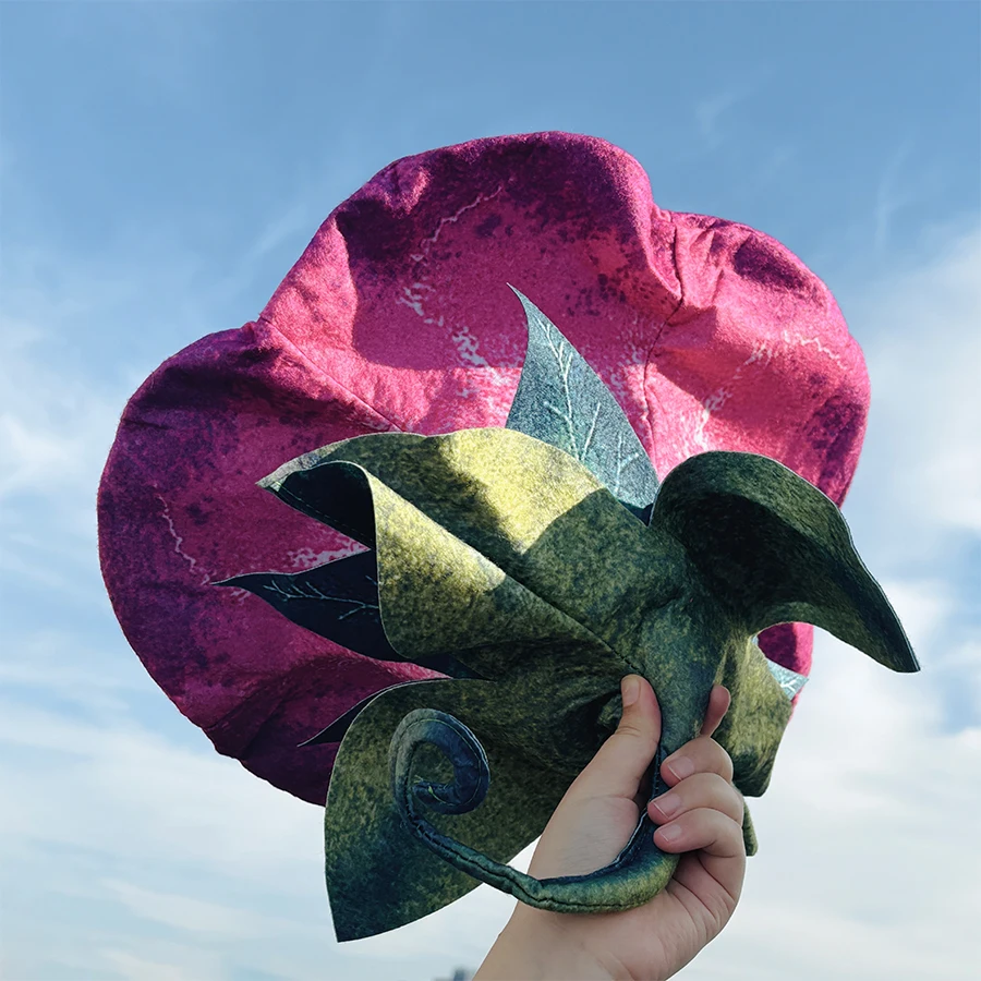Decorative Hat Cute Cosplay Flower Hat Witch Hat Hair Felt Hat Party Stage Props Wizard Hat Halloween Decoration Party Hat