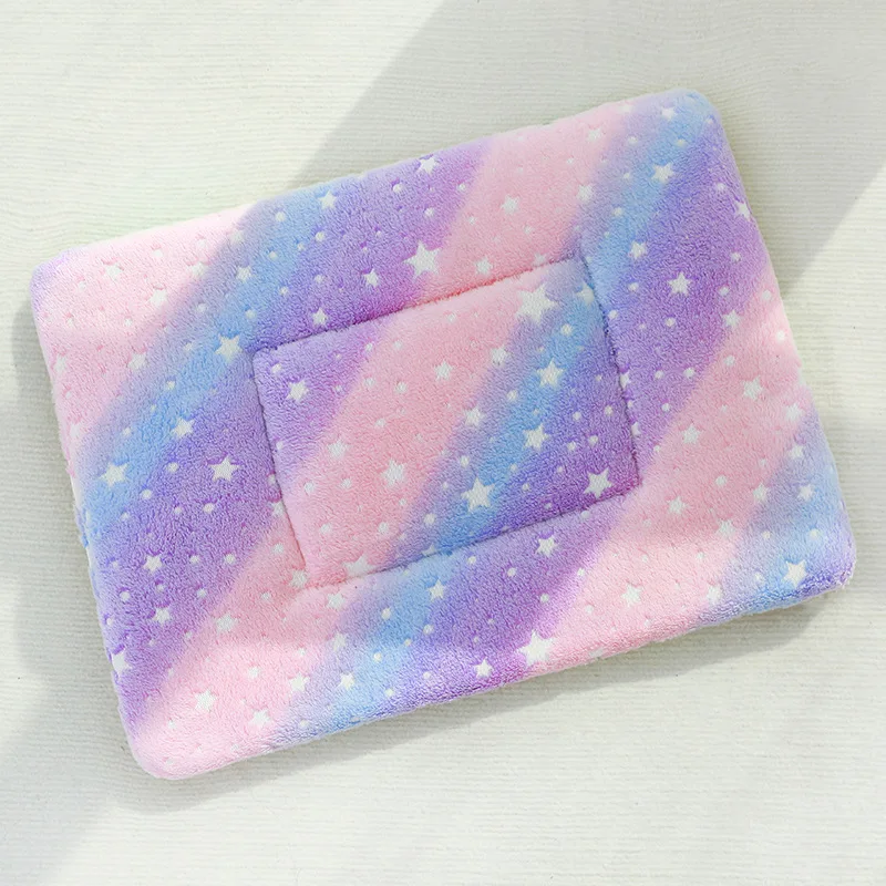 Winter Warm Pet Cushion Bed Plush Comfortable Puppy Sleeping Mat Portable Non Slip Rest Pad for Cats and Dogs