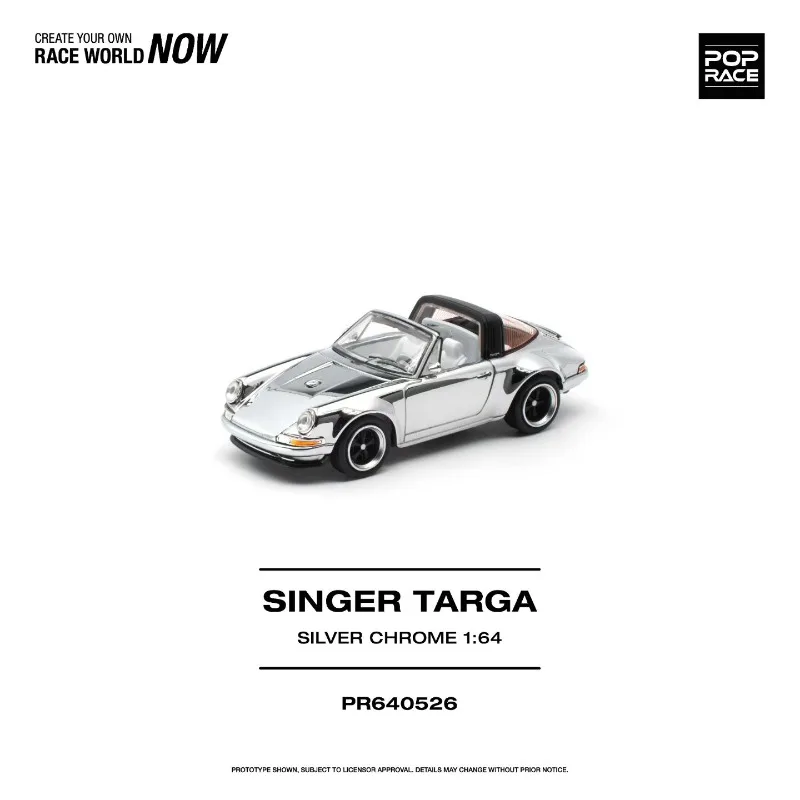 poprace-1-64-スーパーカー-911-964-タルガ-電気メッキシルバー-ダイキャスト合金製-車モデル-大人向けコレクターズアイテム