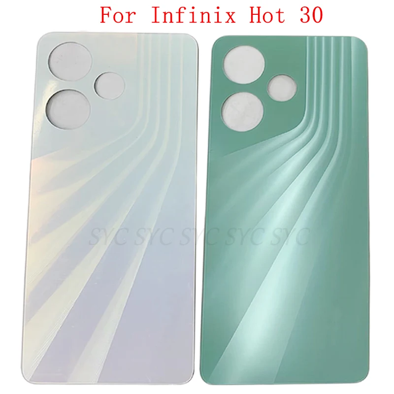 Cubierta de batería para Infinix Hot 30, carcasa trasera, piezas de reparación con logotipo