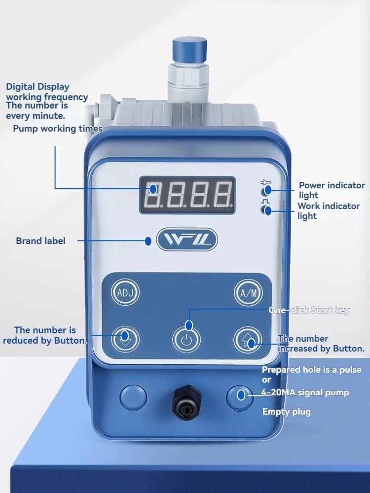 Electromagnetic Diaphragm Metering Pump, Acid Alkali Dosing Pump, Corrosion-resistant Dosing Pump, Pvc Liquid Pac Pam Flow Pump,