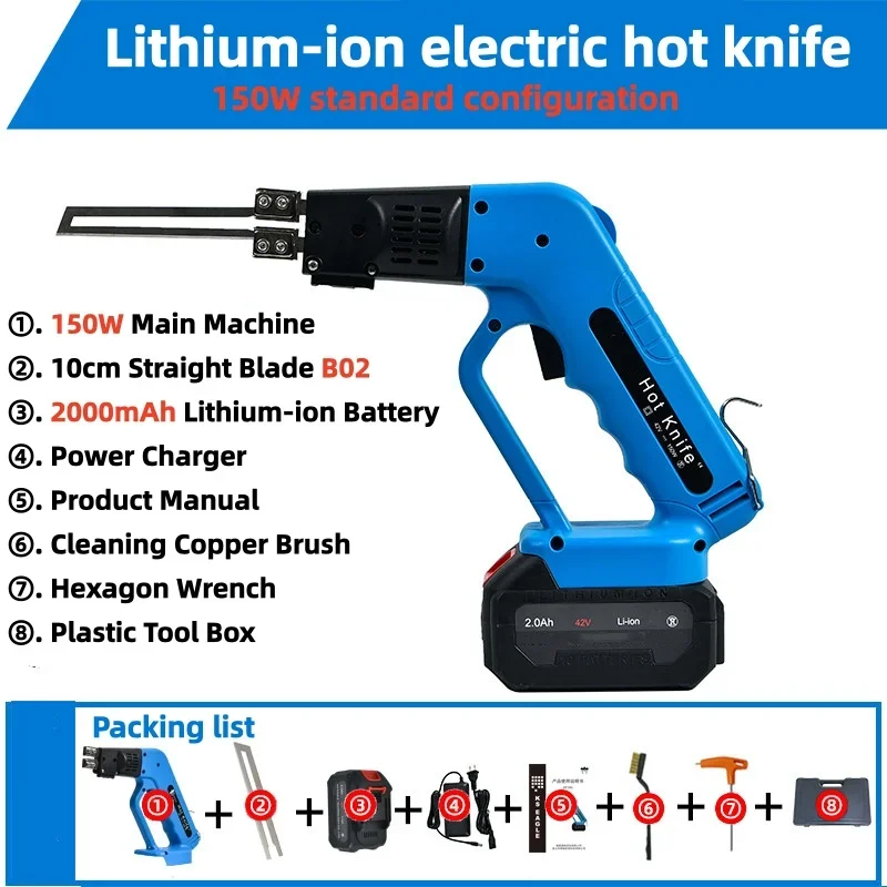 

Rechargeable Cordless Hot Foam Cutting Knife Lithium Battery Powered Hot Wire Foam Cutter with Multi Functional Attachments
