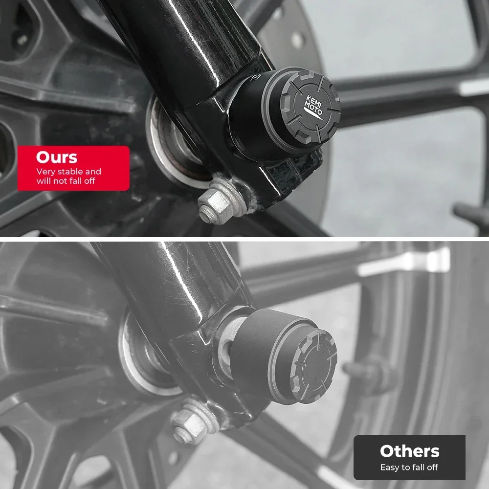 Motorcycle Axle Nut Covers Caps CNC Aluminum Front Black Axle Nut Covers for Touring Dyna Softail Sportster XL883 XL1200 V-Rod