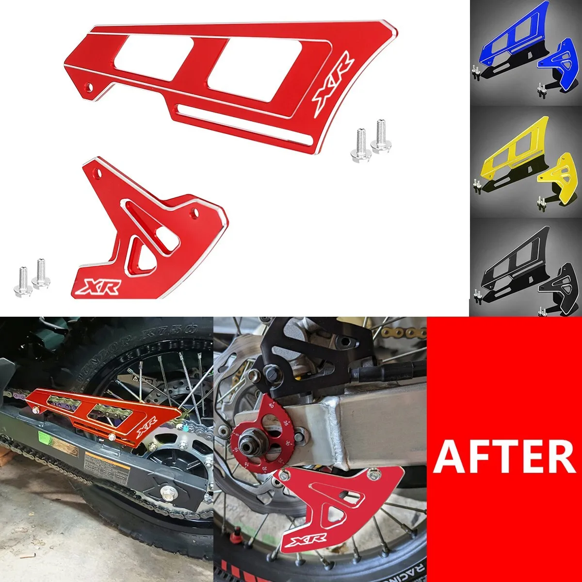 

Для Honda XR 650L XR650L 1993-2025 CNC XR Защитная крышка заднего тормозного диска Крышка цепи