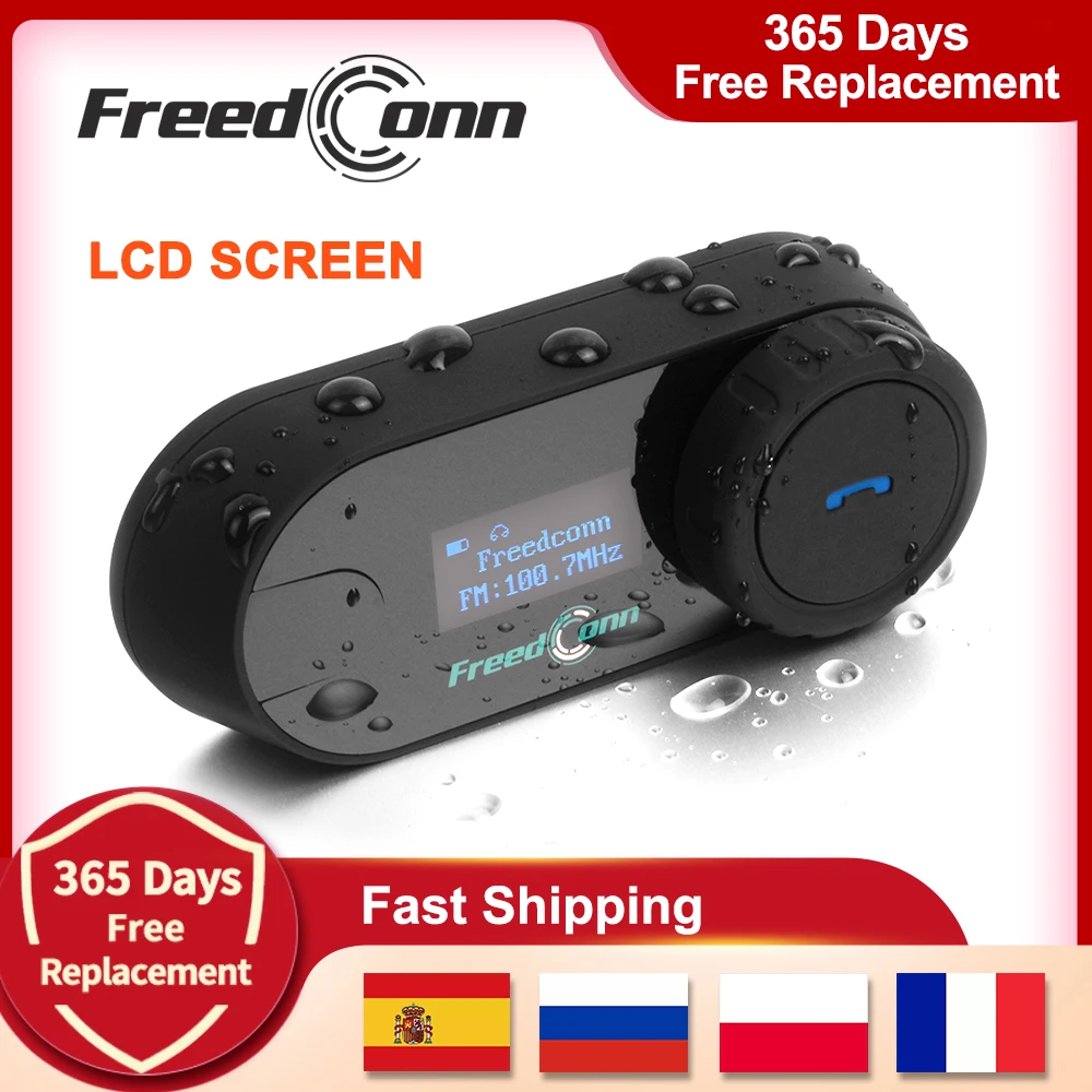 FreedConn Bluetooth Motorrad Intercom Headset 3