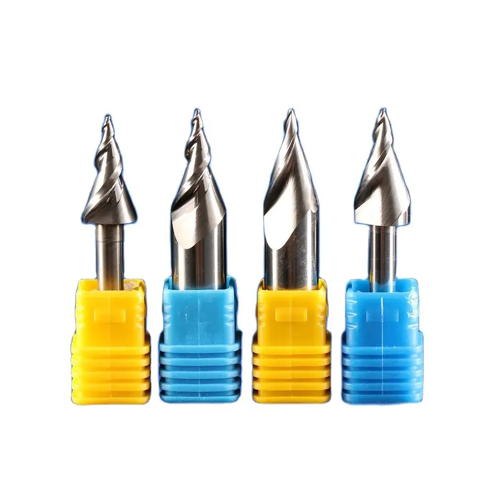 Weitol-luminosa Palavra Gravura Faca Mini Cortador de Acrílico Word Fresa Duas Flautas Router Bits Ferramentas Especiais