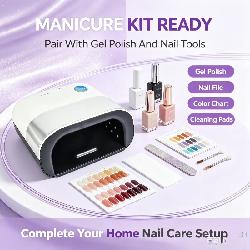 4 Timer Setting UV LED Cordless Nail Lamp, Auto Sensor Activation For DIY Household And Beauty Salon Manicures