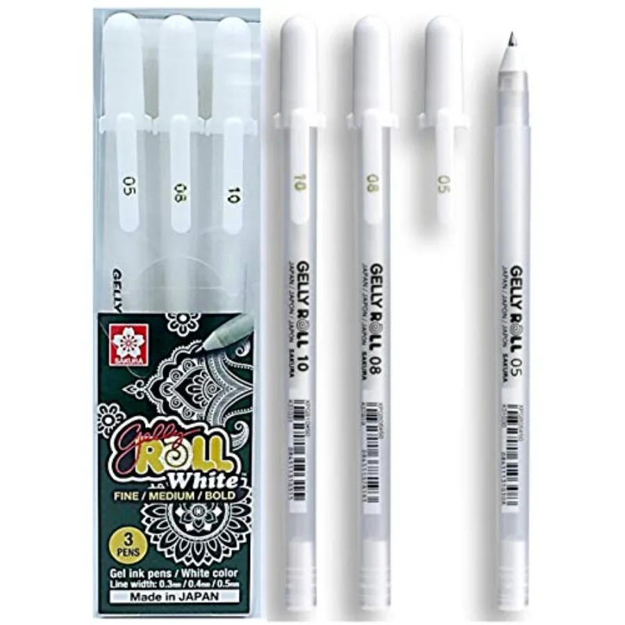 Gelly Roll Hecho en Japón (Blanco Clásico)