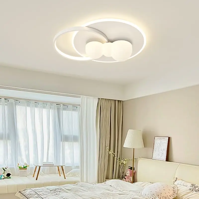 Minimalist Bedroom Ceiling Lamp With Hanging Bubble White Cloud Chandelier Light Living Room Indoor Decor Illuminaire 40cm 50cm