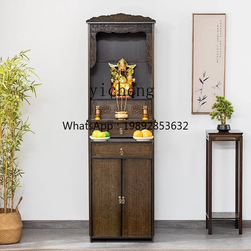 D1Buddhist niche vertical cabinet supply table Household Buddhist cabinet offering table living room decoration