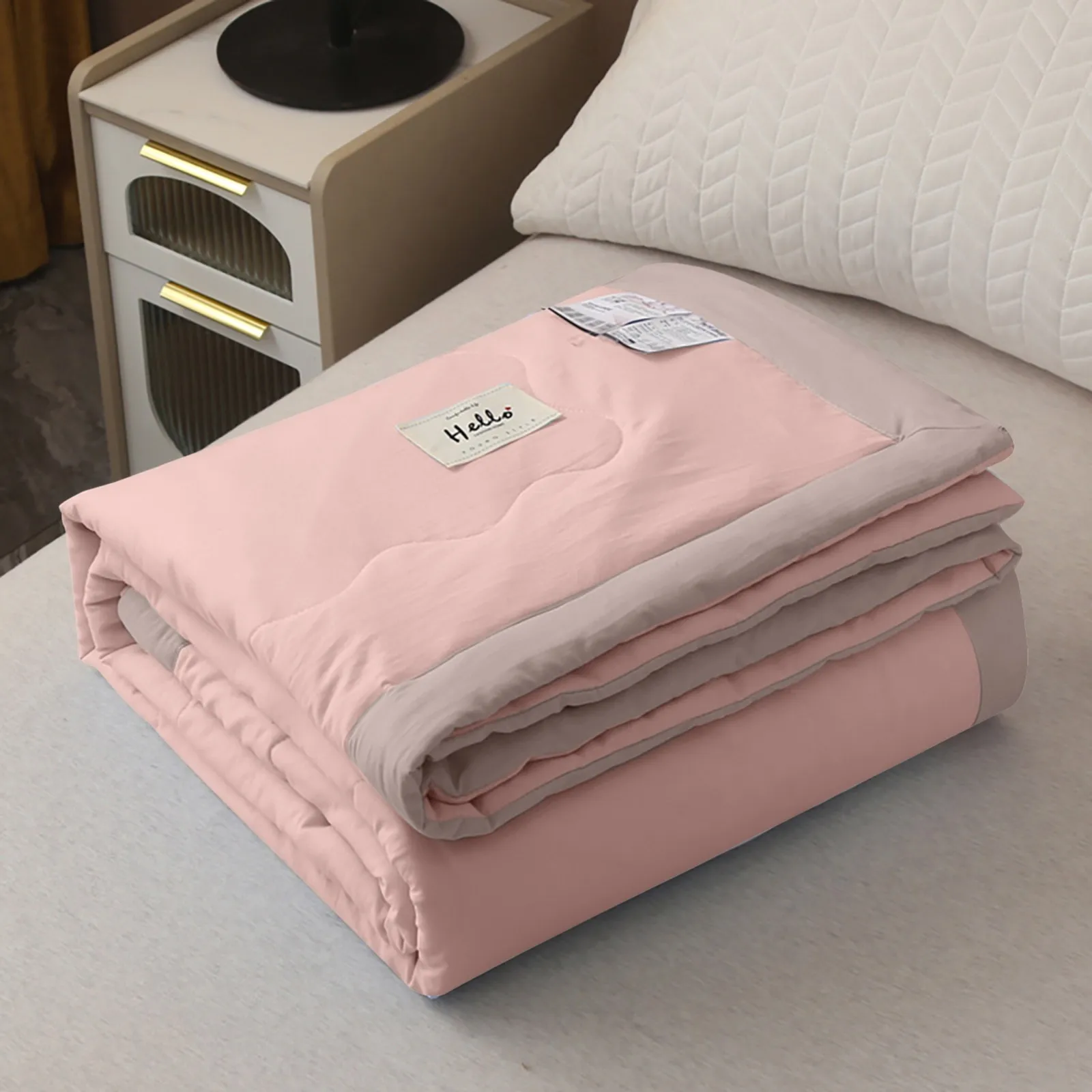 New Summer Cooler Quilt Skin-friendly Cotton Quilted Cooler Fiber Soft Blanket For Hot Sleepers And NightSweats Cooler Comforter