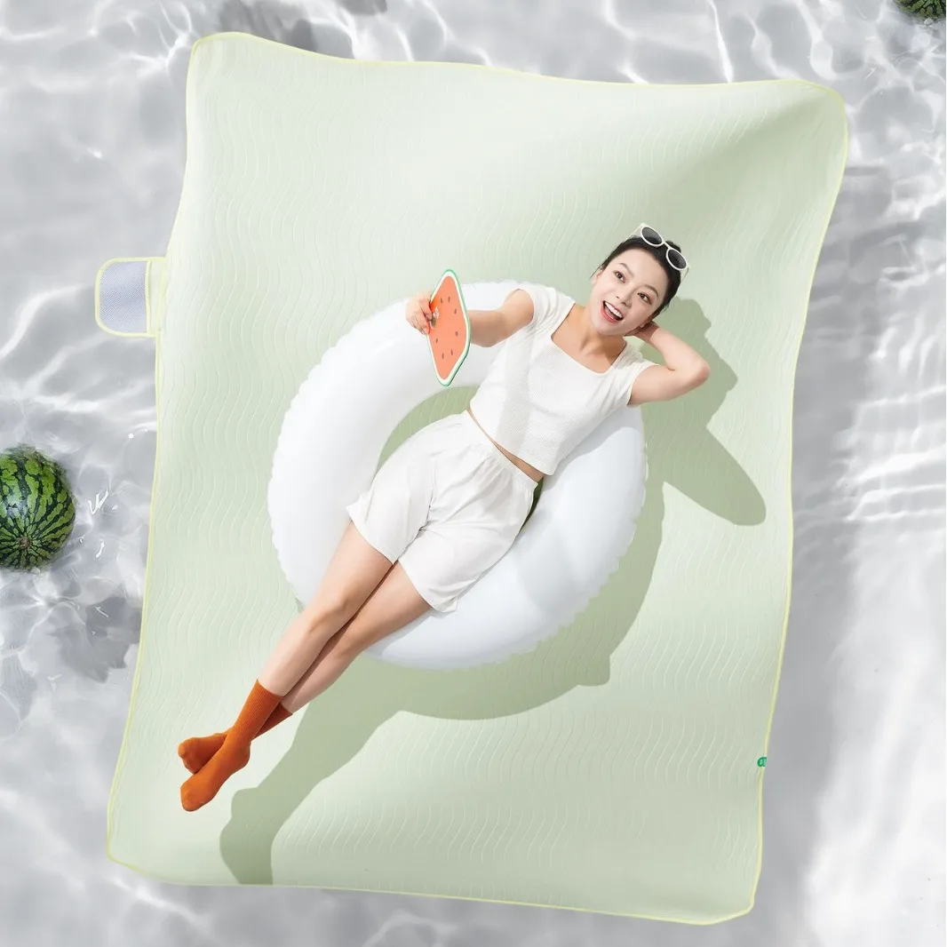 Mat Household Cooling Antibacterial Soft Mat Foldable Washable Machine Washed Summer Ice Silk Mat Single Double