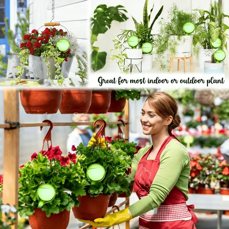 10pcs Automatic Plant Watering Bulbs Self-Watering Globes Plastic Balls Garden Water Drip Irrigation Device