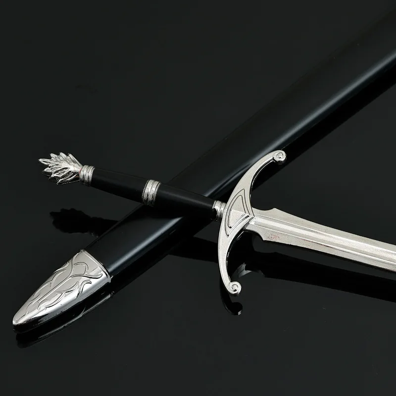 22cm nuevo loto Caballero espada figura de juego periférico artesanía de Metal modelo escena accesorios adornos de escritorio regalos de cumpleaños Juguetes