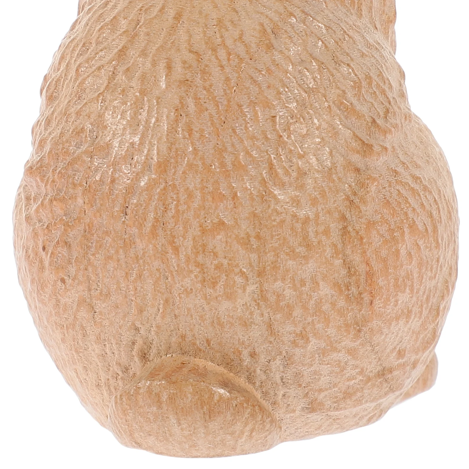 

Peach Wood Rabbit Ornaments Bunny Carving Figurine Decoration Desktop Figurines Decorate