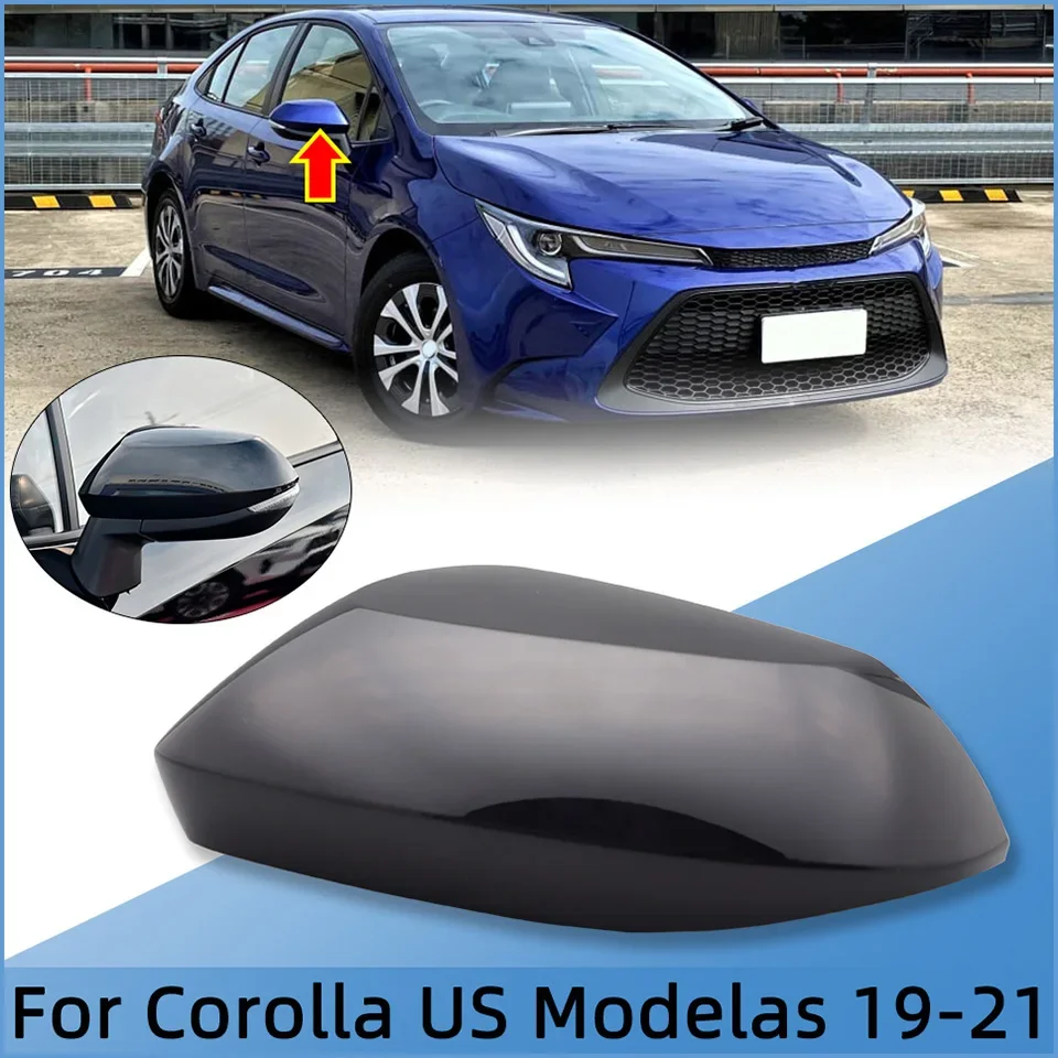 

High Quality Rearview Mirror Cover Housing Door Wing Mirror Lid Cap For Toyota Altis Corolla US Model 2019 2020 2021 Painted