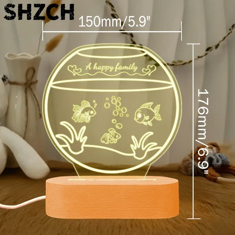 New product family warm table decoration night light