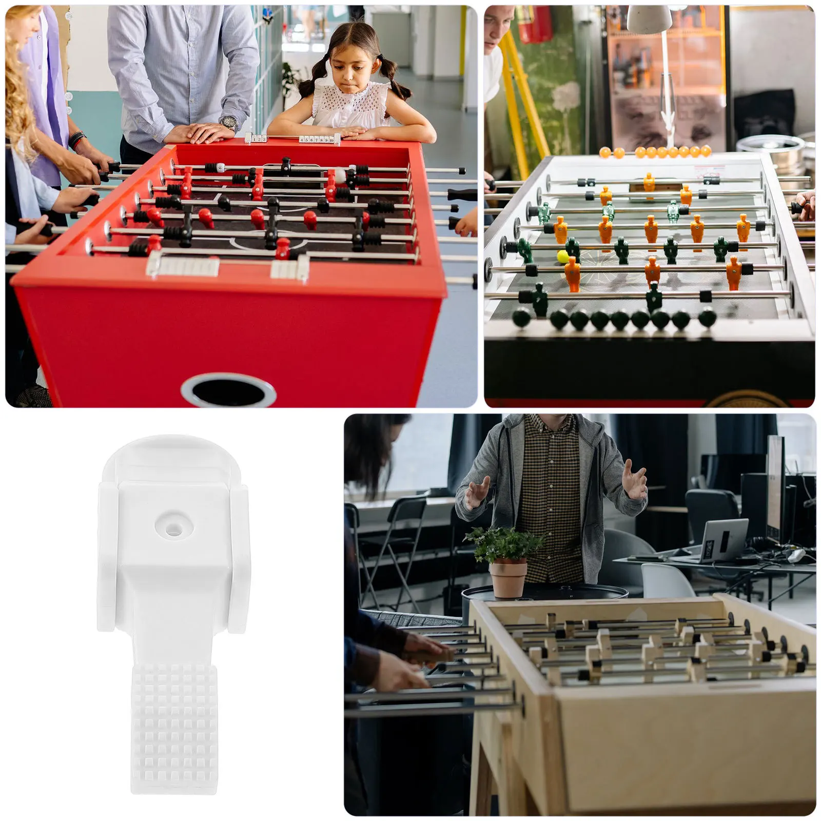 4pcs Foosball Men Replacement Tables Soccer Player Statue Foosball Guys Robotic Man Soccer Accessories Mini Football Machine
