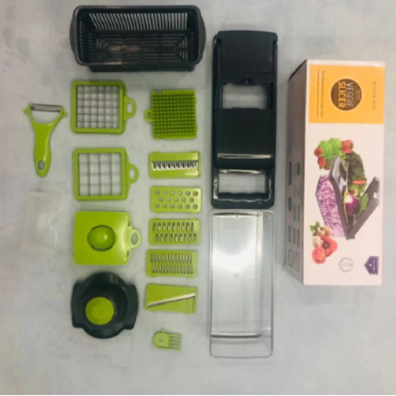 Multifunctional Vegetable Fruit Slicer Scraper Kitchen Artifact Slicing And Diced Shred Lazy Artifact Convenient And Affordable