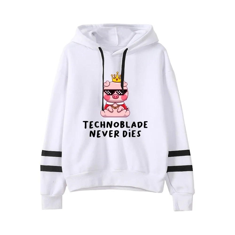 

Rip Technoblade Never Dies Unisex Pocketless Parallel Bars Sleeve Sweatshirt Men Women Hoodie 2022 Rest in Peace Clothes