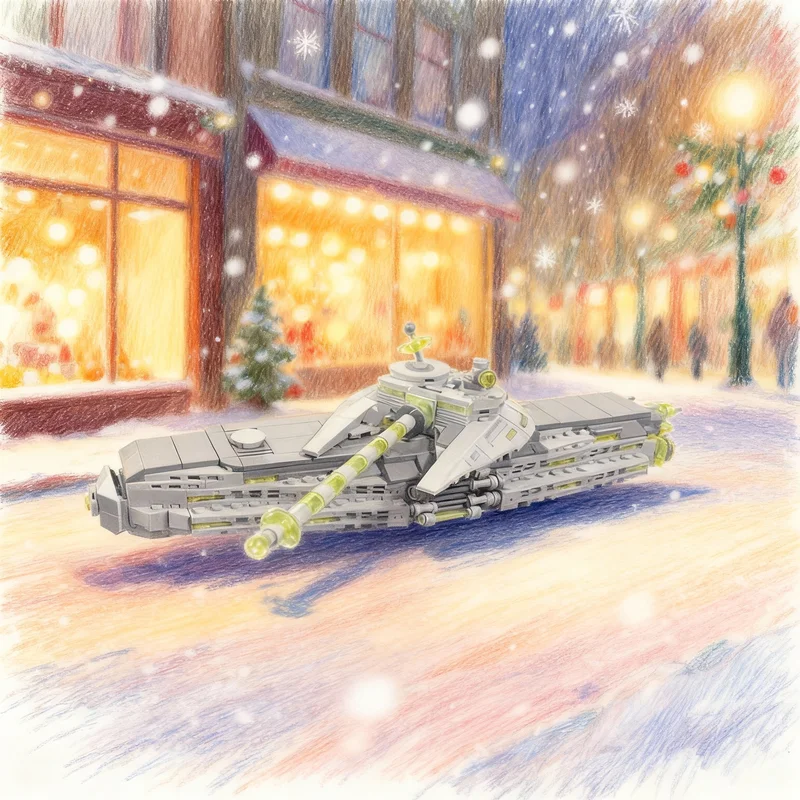 

545pcs MOC Space Alien Conquest Heavy Tank Model Building Blocks Construction Toys Festival Gifts Creative Idea Education Brick