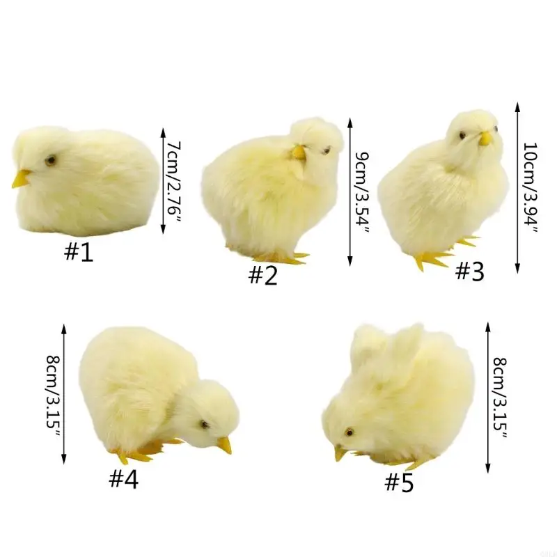 Q0KB รุ่นรูปตุ๊กตาไก่ตุ๊กตาสัตว์จัดหาของขวัญอีสเตอร์ของขวัญเด็ก ๆ