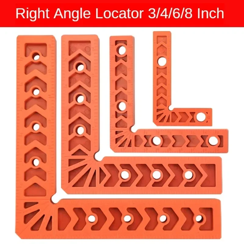 Plastic Right Angle Ruler Holder 90°Auxiliary Positioner Tool Overline L-Shaped Spacer Fixed Angle Gripper Woodworking Tools