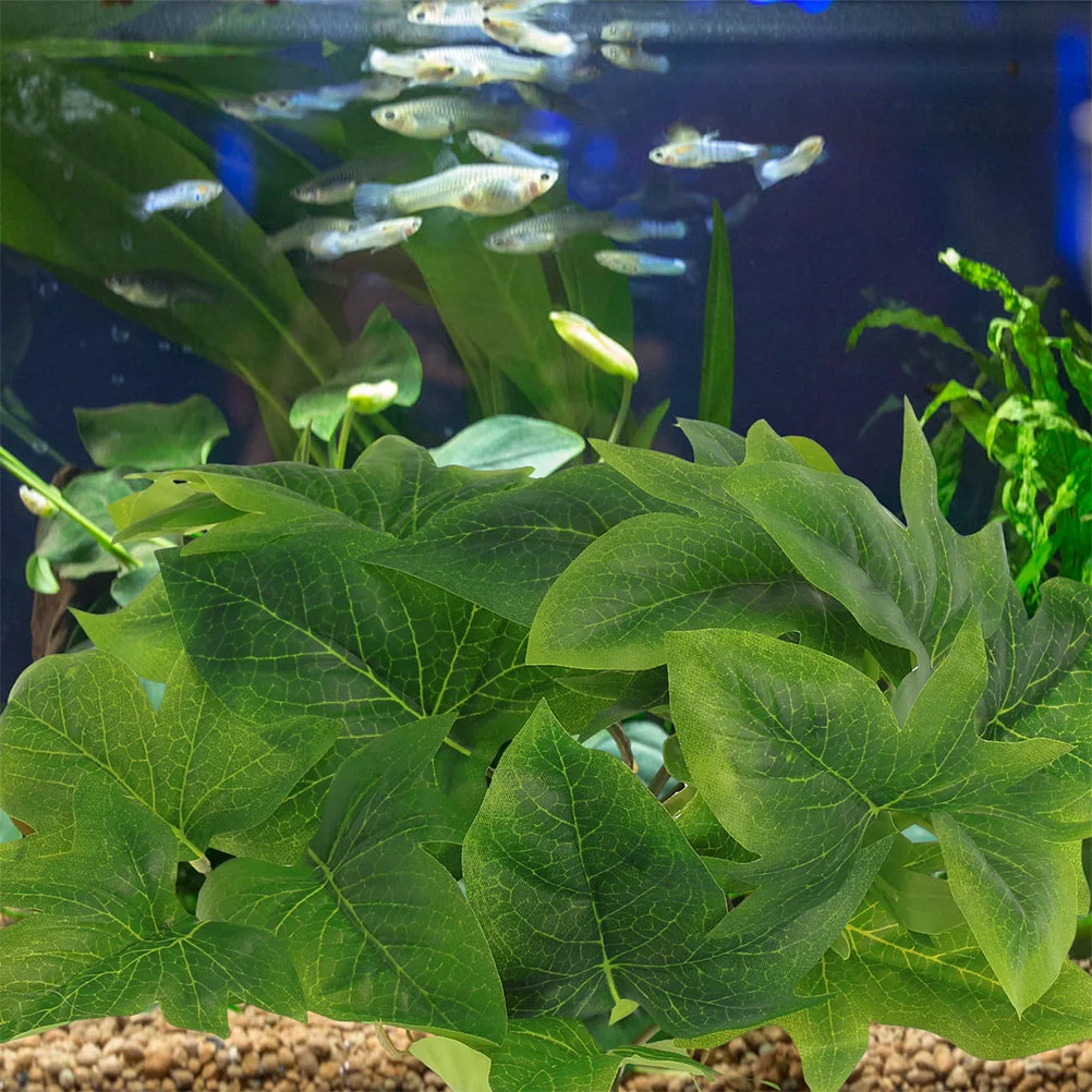 

Artificial Hanging Plants Reptile Terrarium Decor Lifelike Green Color Easy to Clean Safe for Pets Habitat Supplies