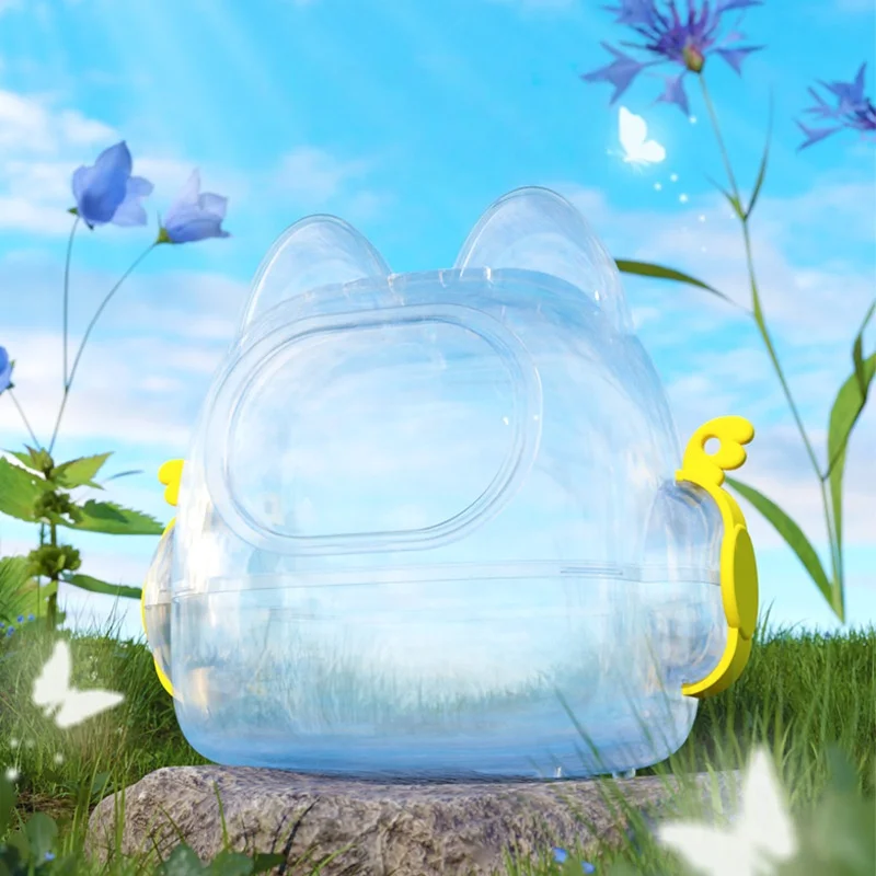PC Hamster Travel Cage Cute Carrying Cage Easy to Carry Small Hamster Cage for Small Animals