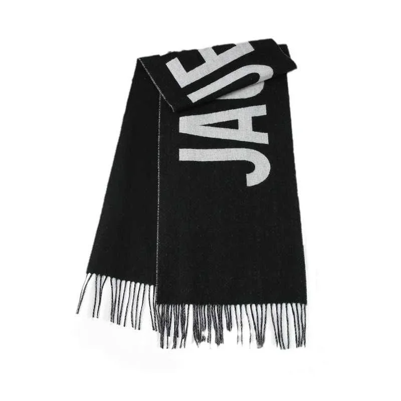 2024 Fashion Autumn/Winter LUXURY Brand 100% Wool Scarf Men Women Tassel Shawl Warm Scarf Brand Factory Direct Sales Shipping