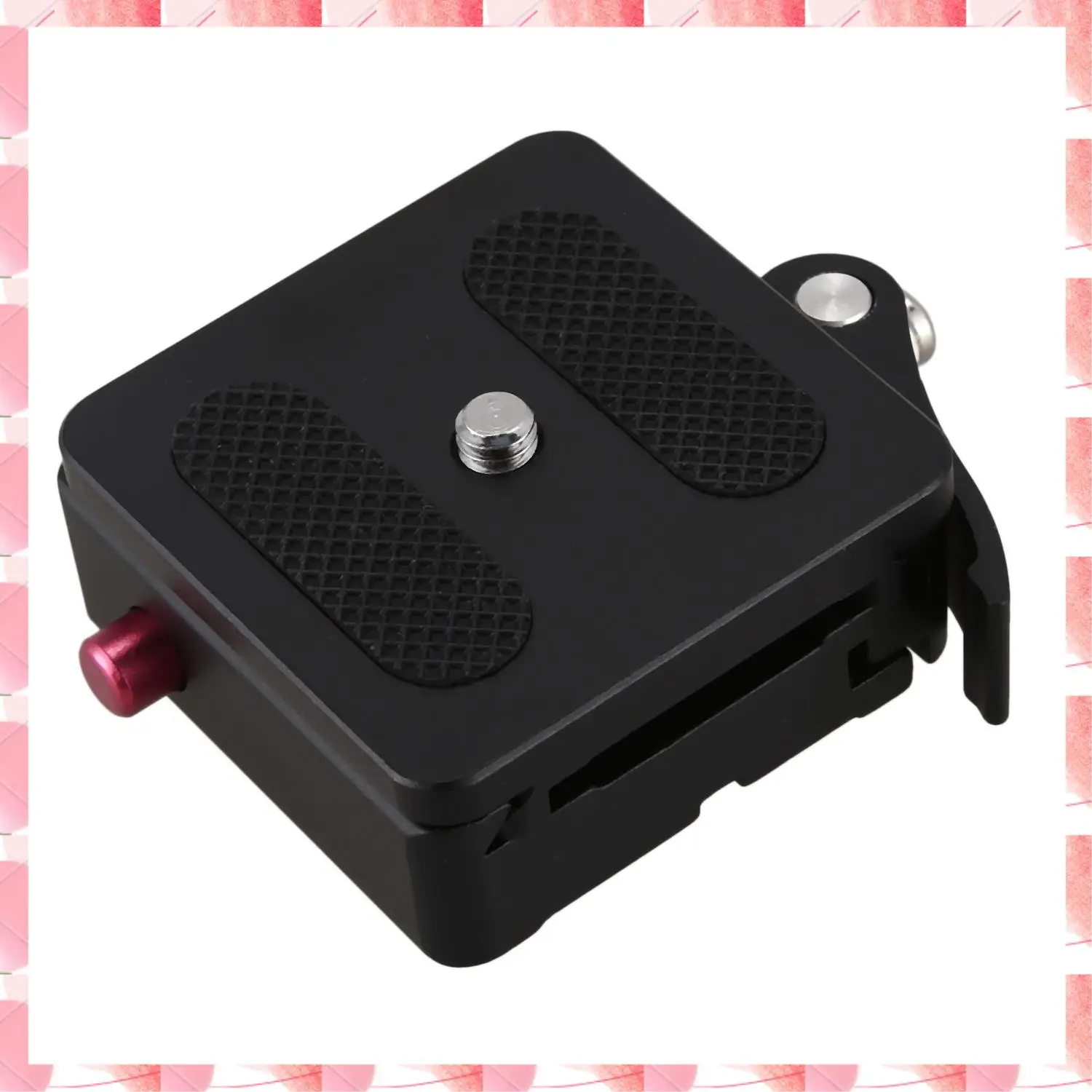 JAJA Aluminum 1/4 Inch & 3/8 Inch Quick Release Plate + Clamp Adapter Mount W/Lock For Dslr Camera Tripod Monopod Ball Head Arca