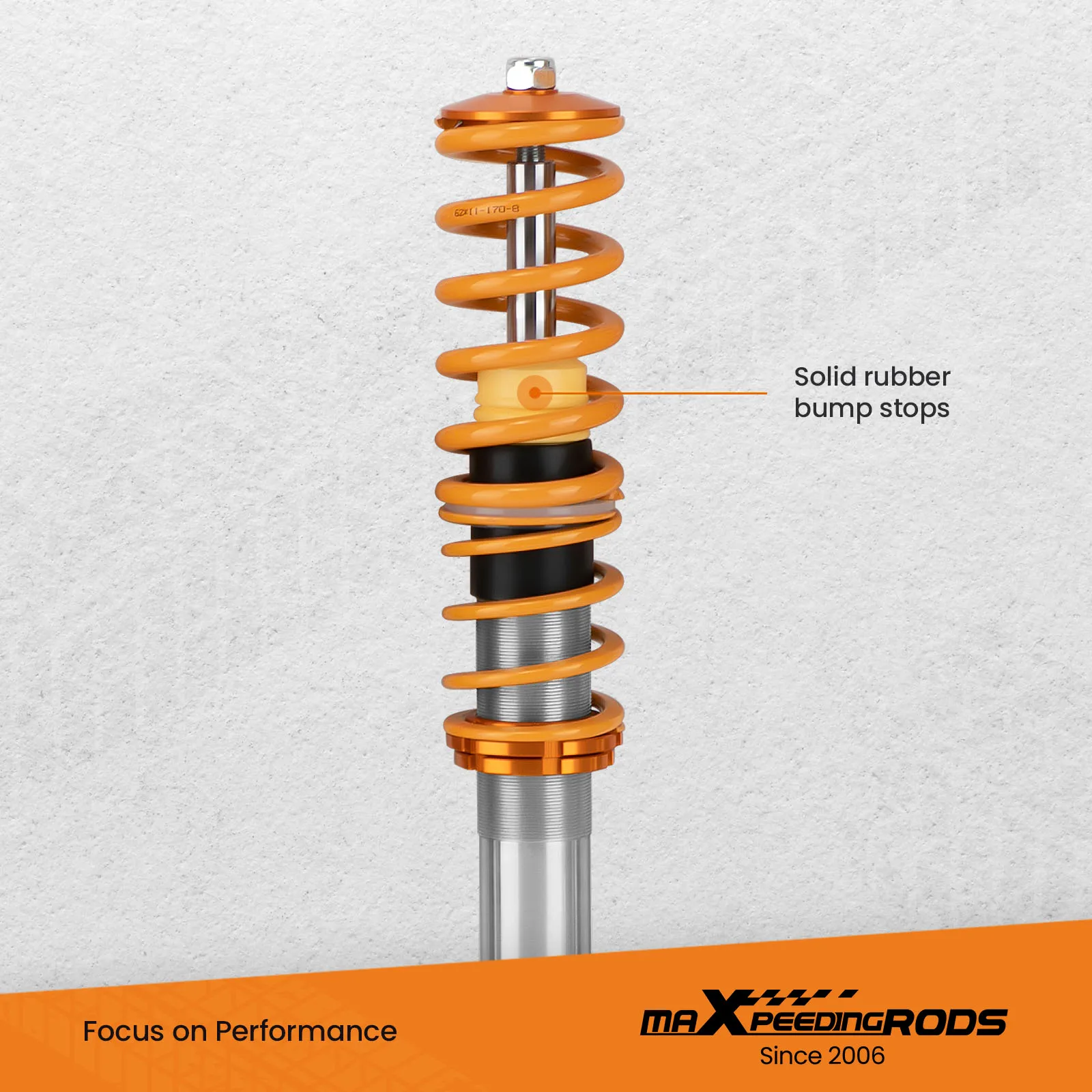 Coilovers for BMW 5 E39 1995-2003 RWD notchback Spring Shock Absorber Height Adjustable Coilovers Suspension Kit Gold