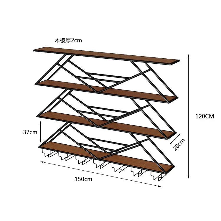 ตู้โชว์ไวน์สำหรับร้านอาหารตู้จัดระเบียบเฟอร์นิเจอร์สำหรับร้านอาหารห้องนั่งเล่นบาร์คลับจัดบุฟเฟ่ต์โบเทลเลอร์วีโน่ติดผนังเครื่องดื่ม