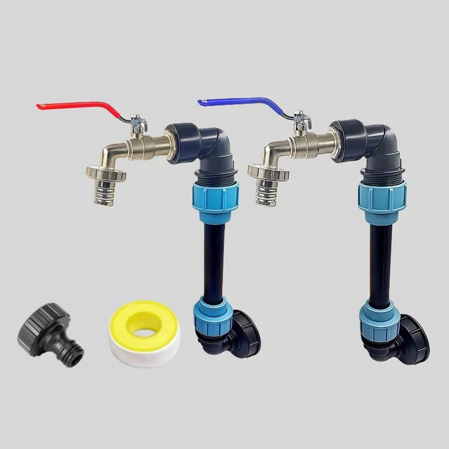 The iBC barrel heightening faucet kit is suitable for outdoor water towers, including the 1000L barrel for rainwater collection