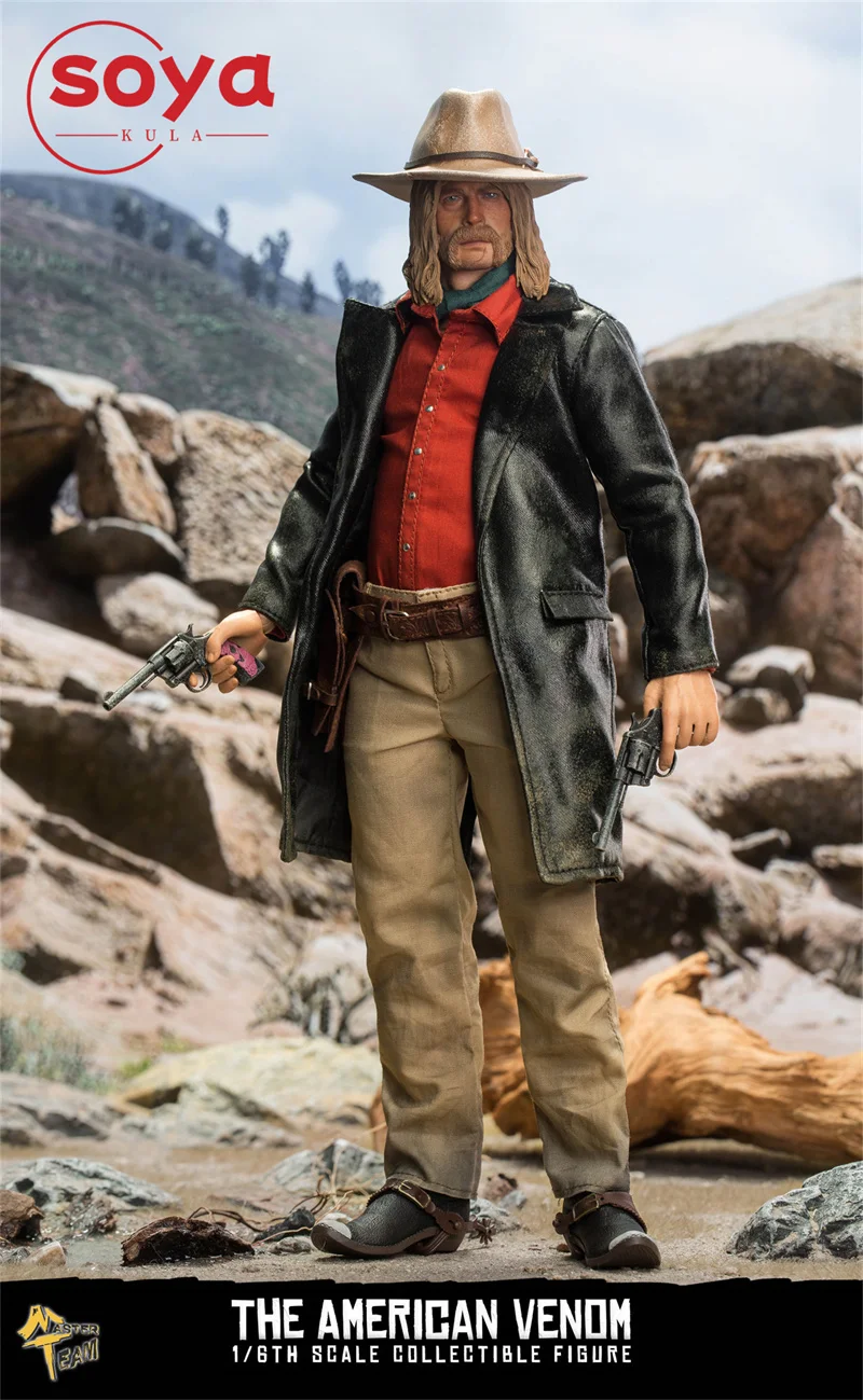 Meisterteam MTTOYS014 Western Cowboy Micah Actionfigur im Maßstab 1:6, 12'' männliche Soldat-Figur, komplettes Set, Sammlermodell, Spielzeug