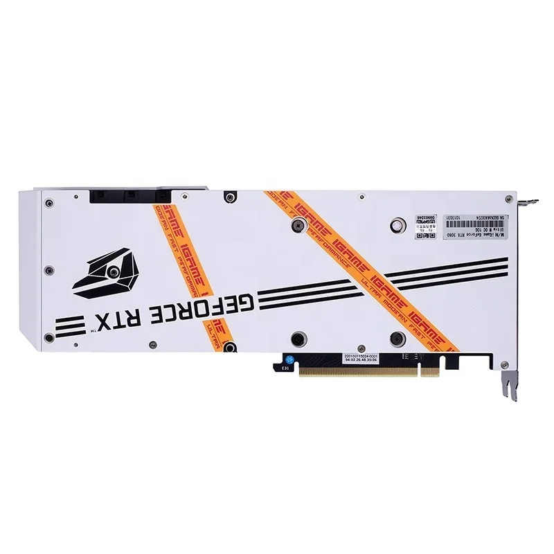 Pacote Selado para Desktop Gaming, Placa Gráfica Colorida, iGame RTX 3080, Ultra OC W, 10G, Brand New