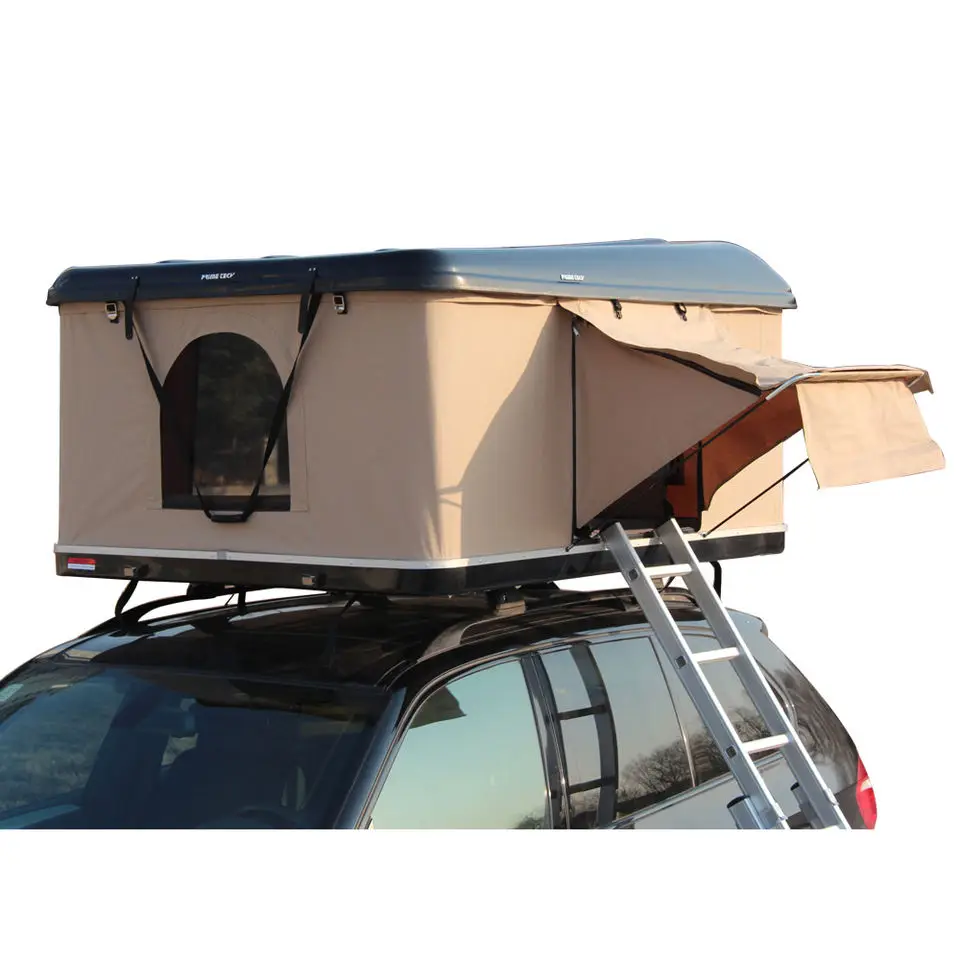 4wd Ultra-light Weight 1-2 Persons Soft Roof Rooftop Hard Shell Car Roof Top Tent for Camping Gazebo