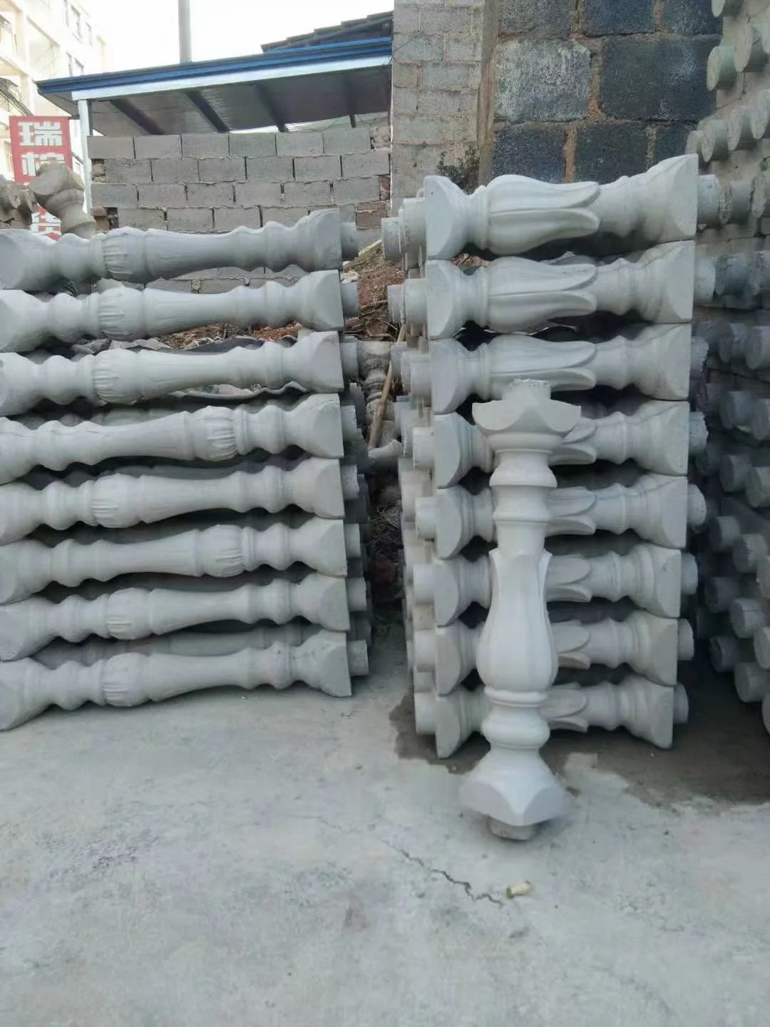 40cm 50cm Precast Plastic Concrete Baluster Column Molds